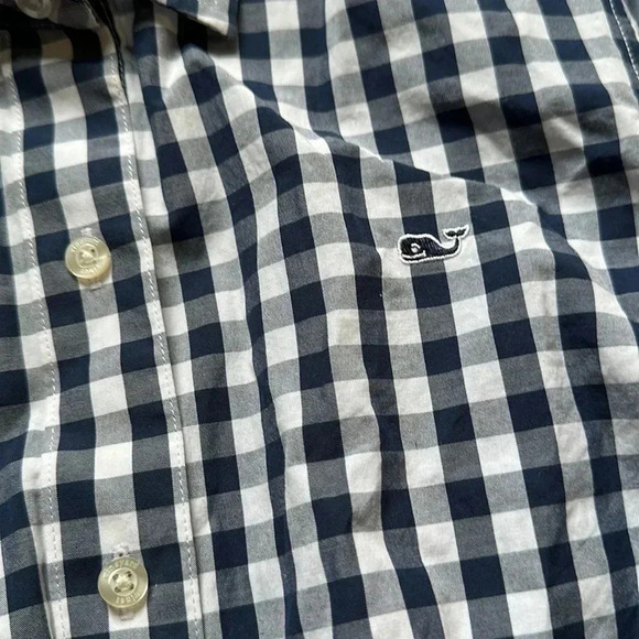 ‘Vineyard Vines’ Women’s Checkered Button Up Shirt! Size 10 - Picture 3 of 5